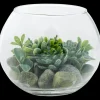 Kunst-vetplant in glazen pot | Action NL